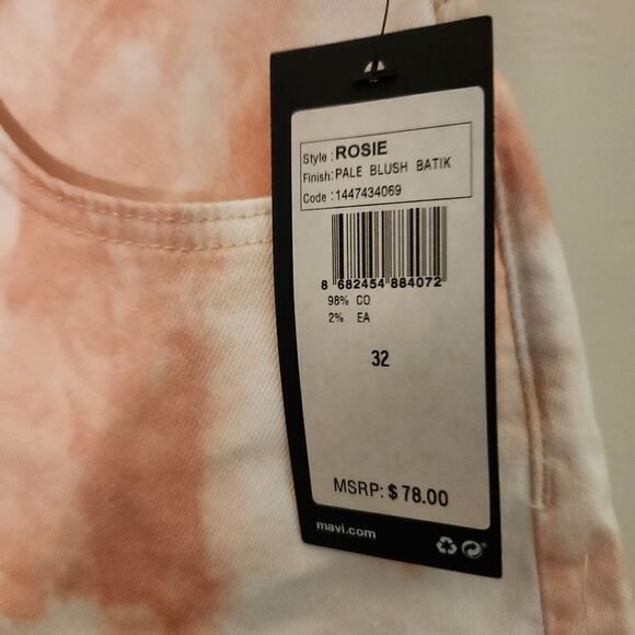 Mavi Rosie Denim Cutoff High Rise Shorts Size 32 - Picture 4 of 9